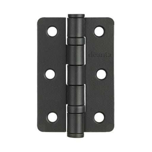 Deanta Black Steel BSEN1935 Pair Hinges - 76mm x 50mm x 2mm -