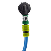 IBC 2” S60X6 Cap with Elbow Fitting, Quick Connector, Valve and Hose Connector - Home & Garden > Lawn & Garden