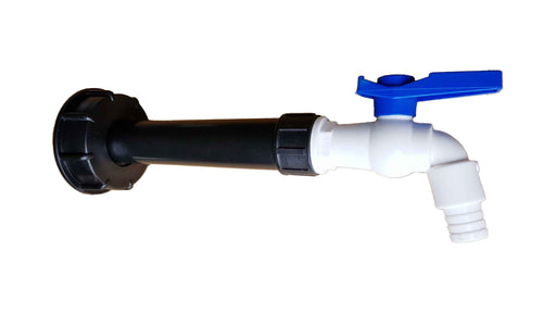 IBC 2” S60X6 Cap with Filter Extension and White Blue Plastic Tap - Home & Garden > Lawn & Garden