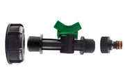 IBC 2” S60X6 Cap with In-Line Valve and Male Quick Connector - Home & Garden > Lawn & Garden