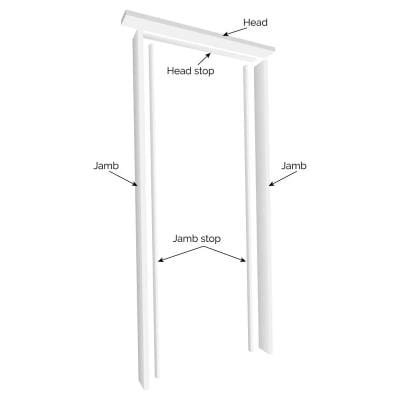 JB Kind Universal White Primed Door Lining Set - All Sizes - Hardware > Building Materials > Door Hardware > Door Frames Doors