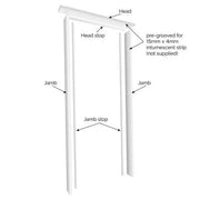 JB Kind Trenched White Primed Fire Door Lining Set - All Sizes - Hardware > Building Materials > Door Hardware