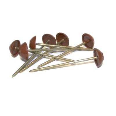 Corrugated Bitumen Fixing Nails Brown 65mm x 20mm (Pack of 100)