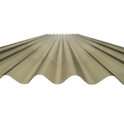 Corrugated PVC Roofing Sheet Bronze 2m x 950mm x 0.8mm