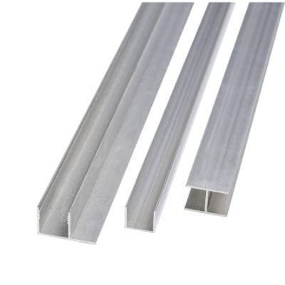 Aluminium F Profile 3000mm x 16mm