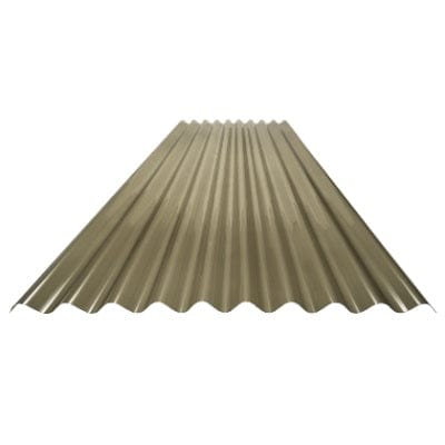 Corrugated PVC Roofing Sheet Bronze 2m x 950mm x 0.8mm