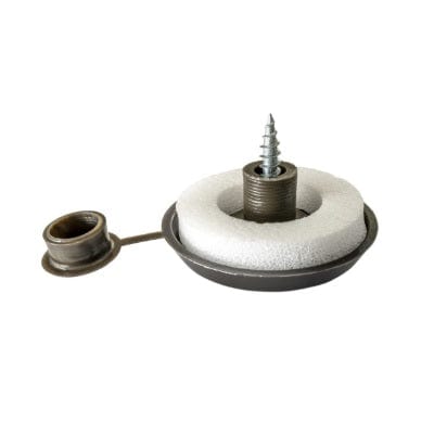 10mm Polycarbonate Fixing Buttons (Pack of 10) - Brown