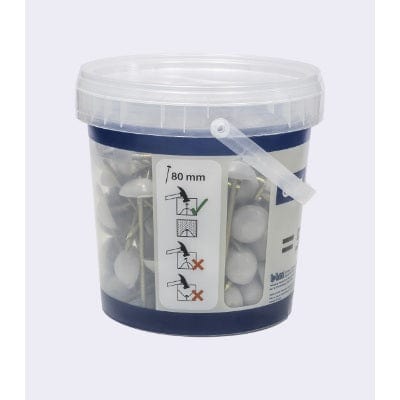 Corrugated Bitumen Fixing Nails Grey 65mm x 20mm (Pack of 50)