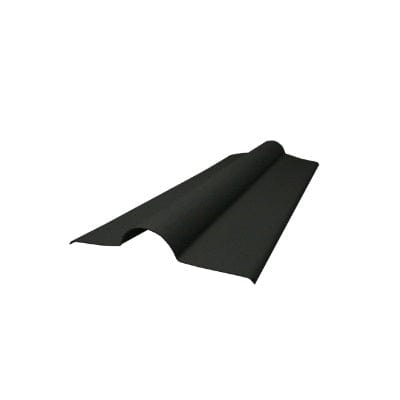 Corrugated Bitumen Ridge Black 1000mm x 450mm x 2.2mm