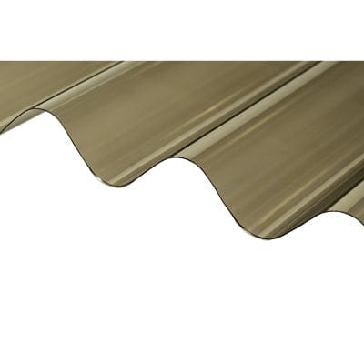 Corrugated PVC Roofing Sheet Bronze 2m x 950mm x 0.8mm
