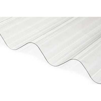Corrugated PVC Roofing Sheet Clear 2m x 950mm x 0.8mm