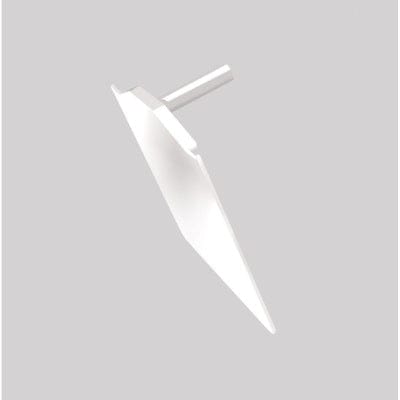 PVC Capex 70 & Hip Bar Extended End Cap - White