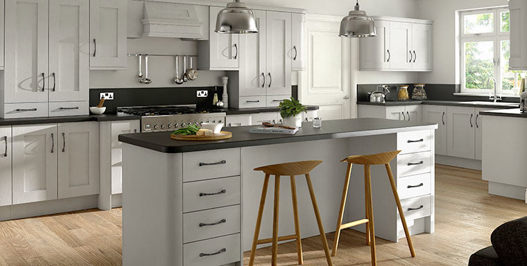Buckingham Wood Grain Shaker Dove Grey- Replacement Kitchen Doors (Trims & Accessories) - Hardware > Hardware Accessories > Cabinet Hardware > Cabinet Doors