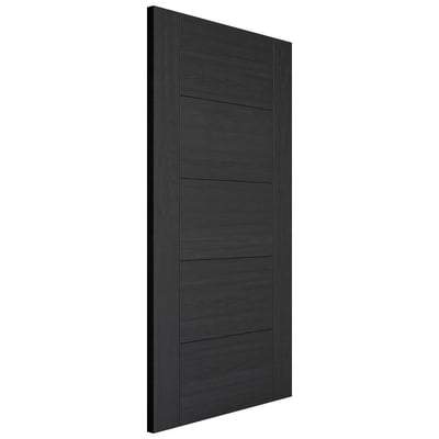 Vancouver Charcoal Black Pre-Finished 5 Panel Interior Fire Door FD30 - 2040mm x 726mm -