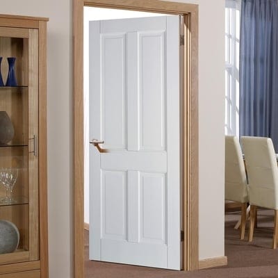 Canterbury White 4 Panel Interior Door - 1981mm x 838mm -