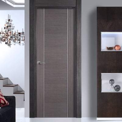Alcaraz Chocolate Grey Pre-Finished Interior Door - 1981mm x 762mm -