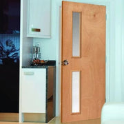 Paint Grade Pyroshield Un-Finished Glazed Internal Fire Door FD30 - All Sizes -