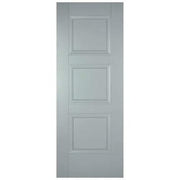 Amsterdam Grey Primed 3 Panel Interior Fire Door FD30 - All Sizes - Doors