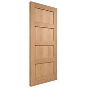 Oak Shaker 4 Panel Un-Finished Internal Door - 1981mm x 686mm -