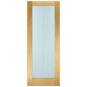 Oak Mexicano Pattern 10 Glazed Pre-Finished Internal Fire Door FD30 - All Sizes - Doors