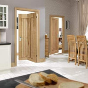 Oak Mexicano Bi-Fold Un-Finished Internal Door - 1981mm x 686mm -