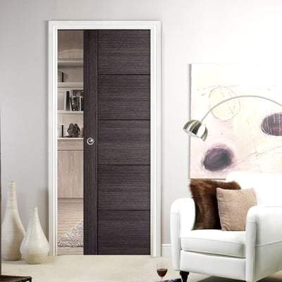 Vancouver Ash Grey Pre-Finished 5 Panel Interior Door - 1981mm x 838mm -
