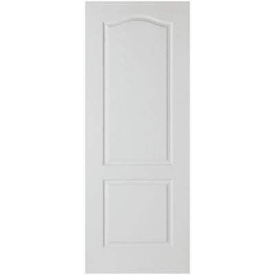 Classical Moulded White Primed 2 Panel Interior Fire Door FD30 - 1981mm x 838mm -