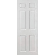 Regency White Primed 6 Panel Interior Door - 1981mm x 838mm -