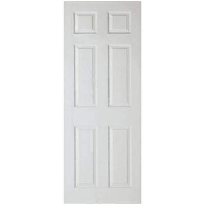 Moulded Textured White Primed 6 Panel Interior Door - 1981mm x 838mm -