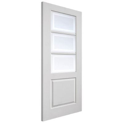 Andorra White Primed Glazed Internal Door - All Sizes - Doors