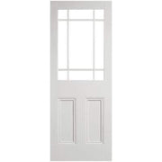 Downham White Primed 9 Unglazed Panels Interior Door - 1981mm x 686mm -