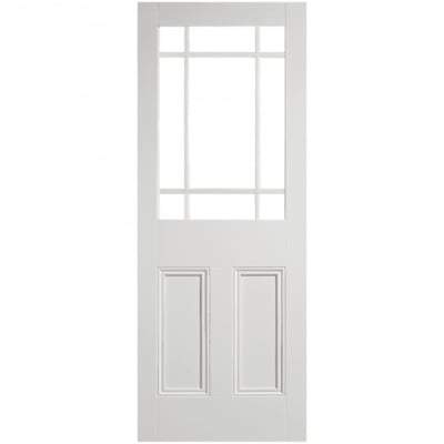 Downham White Primed 9 Unglazed Panels Interior Door - 1981mm x 762mm -