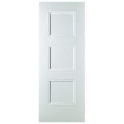 Amsterdam White Primed 3 Panel Interior Fire Door FD30 - 1981mm x 762mm -