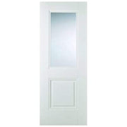 Arnhem White Primed 1 Glazed Clear Bevelled Light Panel Interior Door - 1981mm x 762mm -