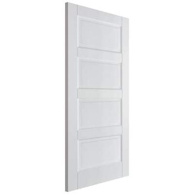 Contemporary White 4 Panel Interior Door - 1981mm x 838mm -
