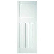 DX 30's Style White Primed 4 Panel Interior Door - 1981mm x 686mm -