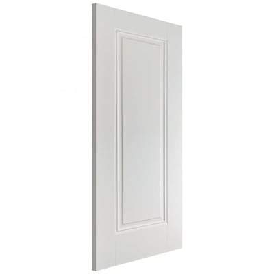 Eindhoven White Primed 1 Panel Interior Fire Door FD30 - 1981mm x 762mm -