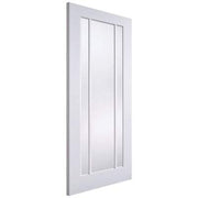 Lincoln White Primed 3 Glazed Clear Light Panels Interior Door - 1981mm x 762mm -