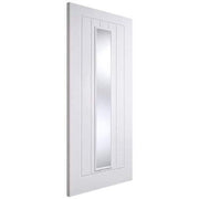 Mexicano White Primed 1 Glazed Clear White Panel Interior Door - 1981mm x 686mm -