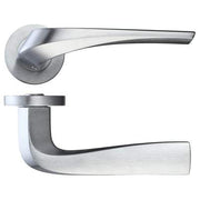 Draco Satin Chrome Handle Hardware Pack Privacy - Hardware > Building Materials > Door Hardware > Door Knobs & Handles Door Hardware