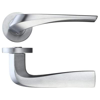 Draco Satin Chrome Handle Hardware Pack - Doors