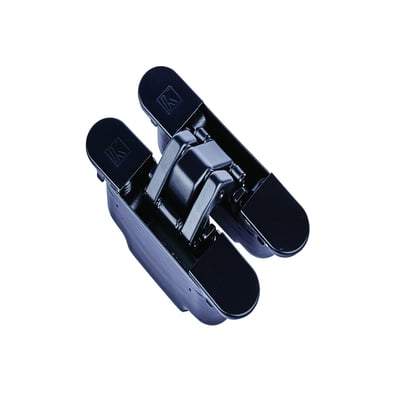 Eclipse Concealed Hinge Matt Black - 130mm x 30mm (Pack of 2) - Doors
