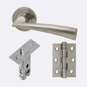 Mars Chrome/Satin Nickel Handle Hardware Pack Privacy -