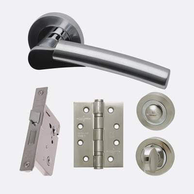 Neptune Polished Chrome/Satin Chrome Handle Hardware Pack Standard -