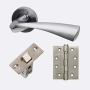 Pluto Polished Chrome/Satin Chrome Handle Hardware Pack Privacy -