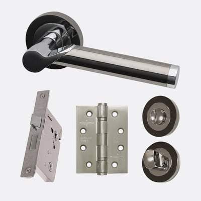 Polaris Polished Chrome/Black Chrome Handle Hardware Pack Standard -