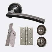 Sirus Polished Chrome/Black Chrome Handle Hardware Pack Privacy -