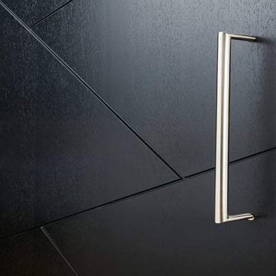 Vela (300mm) Satin Chrome Handle Hardware Pack - Doors