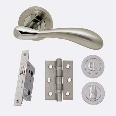 Venus Polished Chrome/Satin Nickel Handle Hardware Handle Pack Standard -