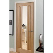 Oak Kilburn 1 Glazed Clear Light Panel Un-Finished Internal Door - All Sizes - Doors